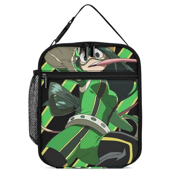 My Hero Academia Cute Lunch Bag Insulated Portable Lunch Box Cooler Bag Reusable Totes Handbag