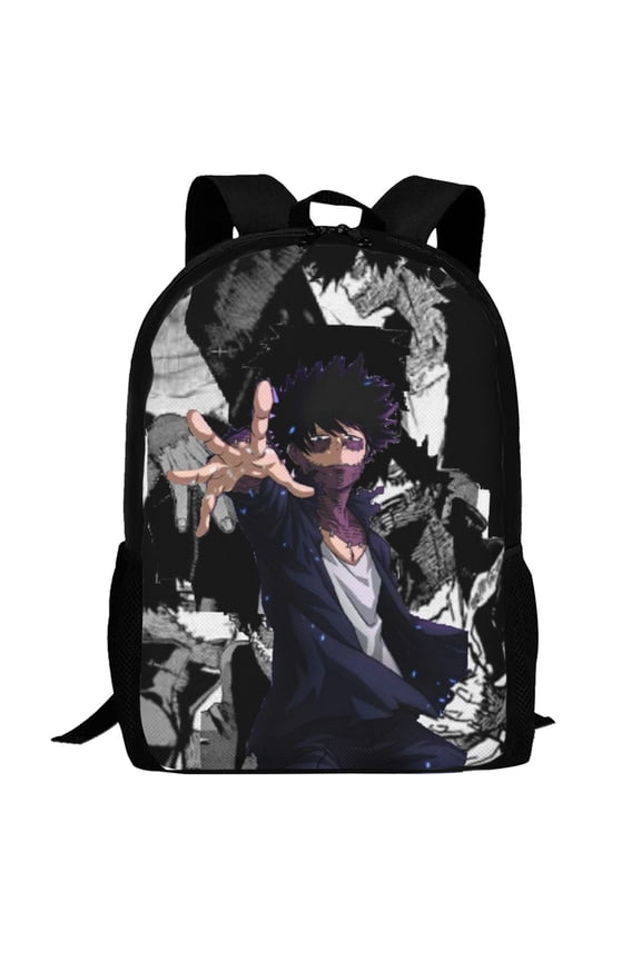 My Hero Academia Dabi Backpack,Multi-Function Travel Backpack Laptop Backpack Lightweight Casual Daypack Bookbag 16.5 In