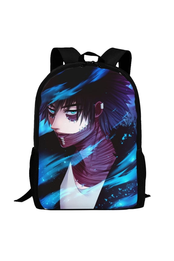 My Hero Academia Dabi Backpack,Multi-Function Travel Backpack Laptop Backpack Lightweight Casual Daypack Bookbag 16.5 In
