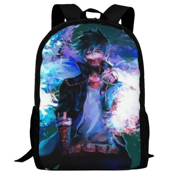 My Hero Academia Dabi Backpack,Multi-Function Travel Backpack Laptop Backpack Lightweight Casual Daypack Bookbag 16.5 In