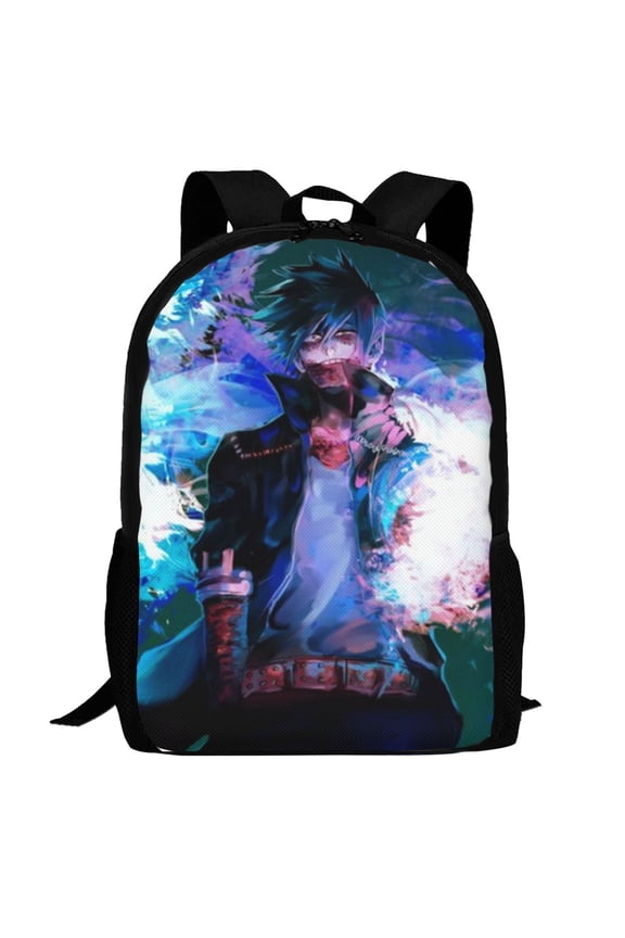 My Hero Academia Dabi Backpack,Multi-Function Travel Backpack Laptop Backpack Lightweight Casual Daypack Bookbag 16.5 In