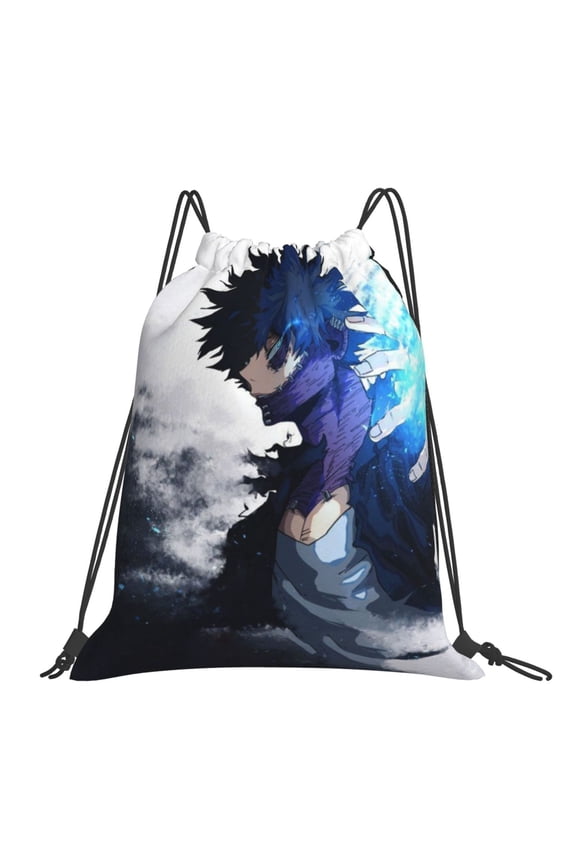 My Hero Academia Dabi Drawstring Backpack Sport Gym Bag For Yoga Swimming Gymsack Sport Strap Pack Bag