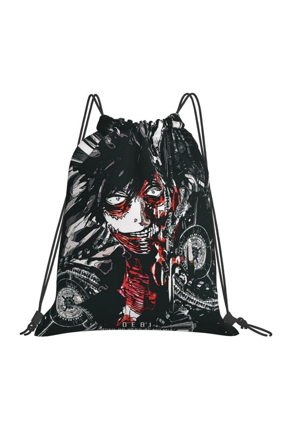 My Hero Academia Dabi Drawstring Backpack Sport Gym Bag For Yoga Swimming Gymsack Sport Strap Pack Bag
