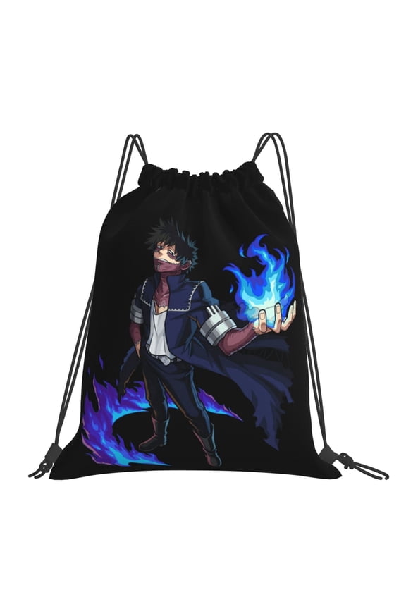 My Hero Academia Dabi Drawstring Backpack Sport Gym Bag For Yoga Swimming Gymsack Sport Strap Pack Bag