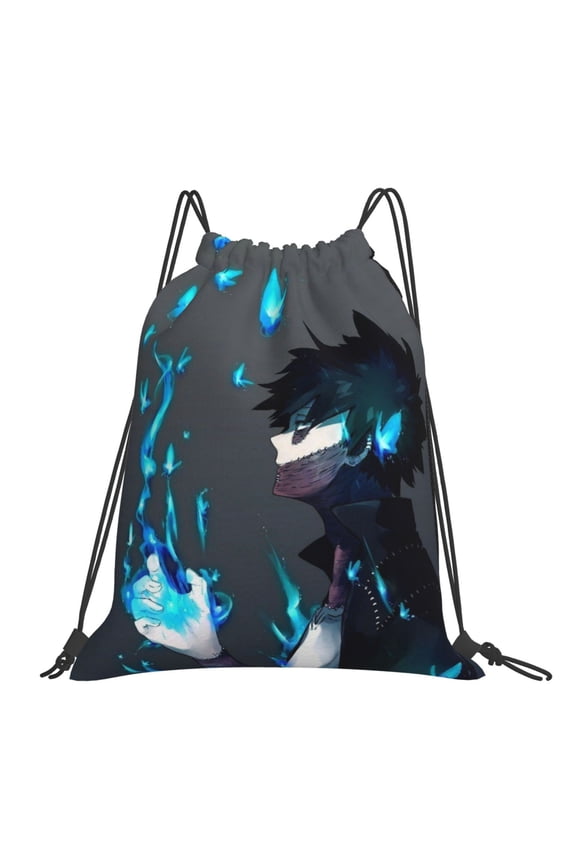 My Hero Academia Dabi Drawstring Backpack Sport Gym Bag For Yoga Swimming Gymsack Sport Strap Pack Bag