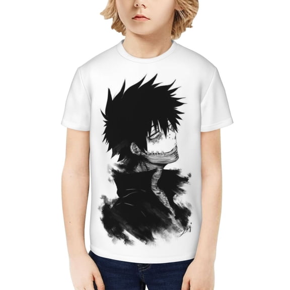 My Hero Academia Dabi Kids T-Shirt 3d Printed Graphic T-Shirts Boys And Girls Short Sleeve Shirts For Youth Kids X-Small
