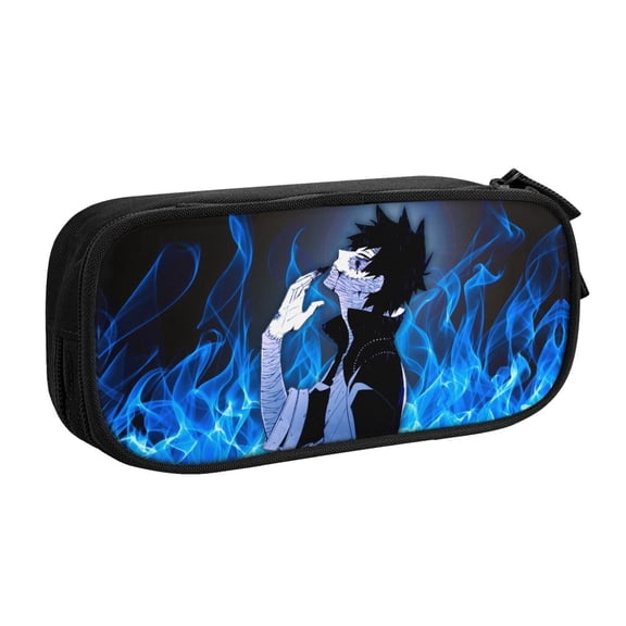 My Hero Academia Dabi Pencil Case, Multipurpose Pencase ,Large Capacity Durable Pencil Pouch Storage Pen Bag Organizer Stationery