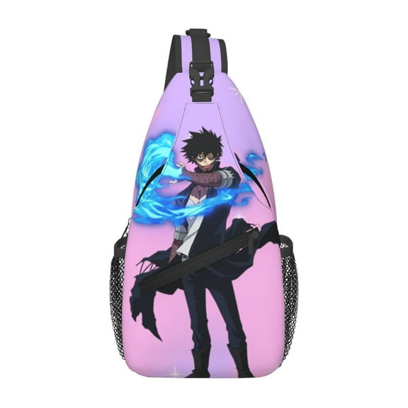 My Hero Academia Dabi Sling Backpack Crossbody Shoulder Bags for Men Women Small Daypacks Chest Bag Hiking Travel Sport Climbing Runners