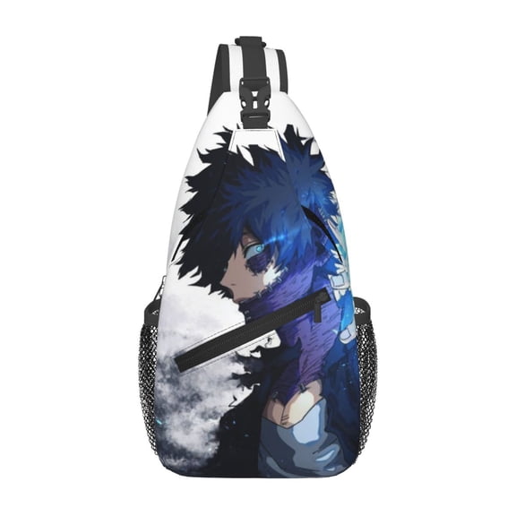 My Hero Academia Dabi Sling Bag Crossbody Sling Backpack Chest Bag Daypack Purses Shoulder Bag For Women Men Travel Hiking