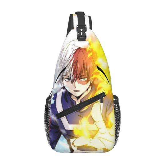 My Hero Academia Dabi Sling Bag Crossbody Sling Backpack Chest Bag Daypack Purses Shoulder Bag For Women Men Travel Hiking