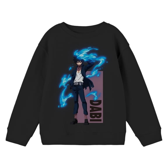 My Hero Academia Dabi Youth Black Long Sleeve Sweatshirt-Large