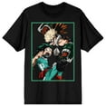 thumbnail image 1 of My Hero Academia Deku Katsuki Fight Men's Black T-shirt-Large, 1 of 6