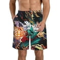 thumbnail image 1 of My Hero Academia Deku Men's Beach Shorts Swim Trunks Casual Quick Dry Board Shorts Swimwear with Mesh Lined and Pockets, 1 of 8