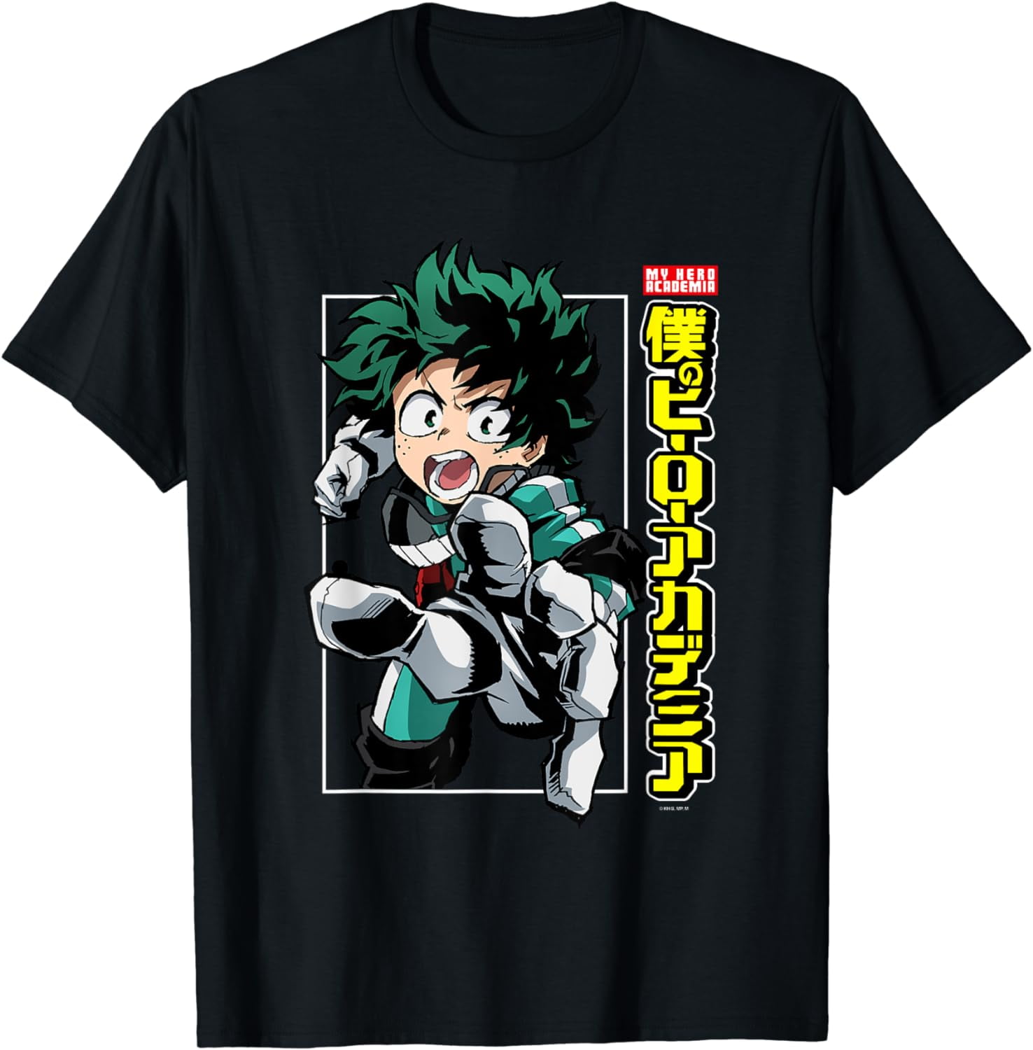 My Hero Academia Deku Posing With Logo T-Shirt Graphic For Men And ...