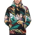 thumbnail image 1 of My Hero Academia Deku Sweatshirt For Mens Fashion Hoodies Pullover Athletic Daily Hoody Hooded Gift, 1 of 5