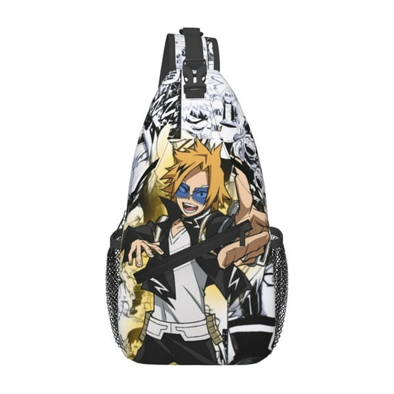 My Hero Academia Denki Kaminari Sling Bag Crossbody Sling Backpack Chest Bag Daypack Purses Shoulder Bag For Women Men Travel Hiking