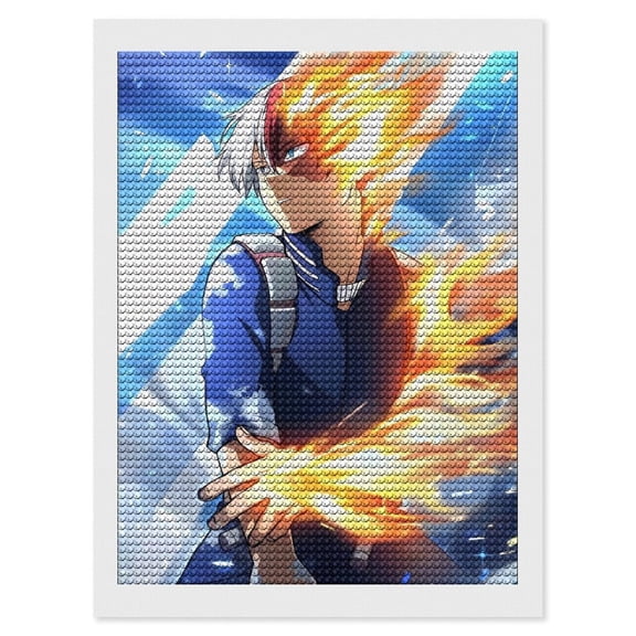 My Hero Academia Diamond Painting Kits, Fashion Handmade Poster Picture for Home Wall Decor, 12x16
