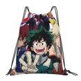 thumbnail image 1 of My Hero Academia Drawstring Backpack Anime Sackpack Gym Bag For Sport Yoga Travel Hiking Shopping Lightweight Gym Bag 16*14 Inch, 1 of 9