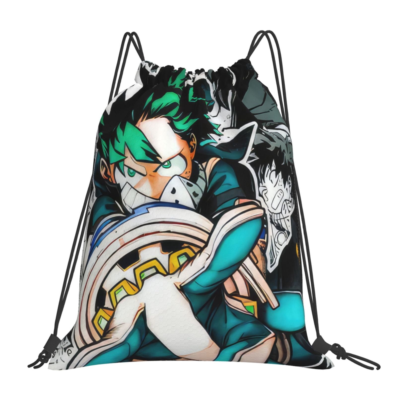 My Hero Academia Drawstring Backpack Anime Sackpack Gym Bag For Sport ...