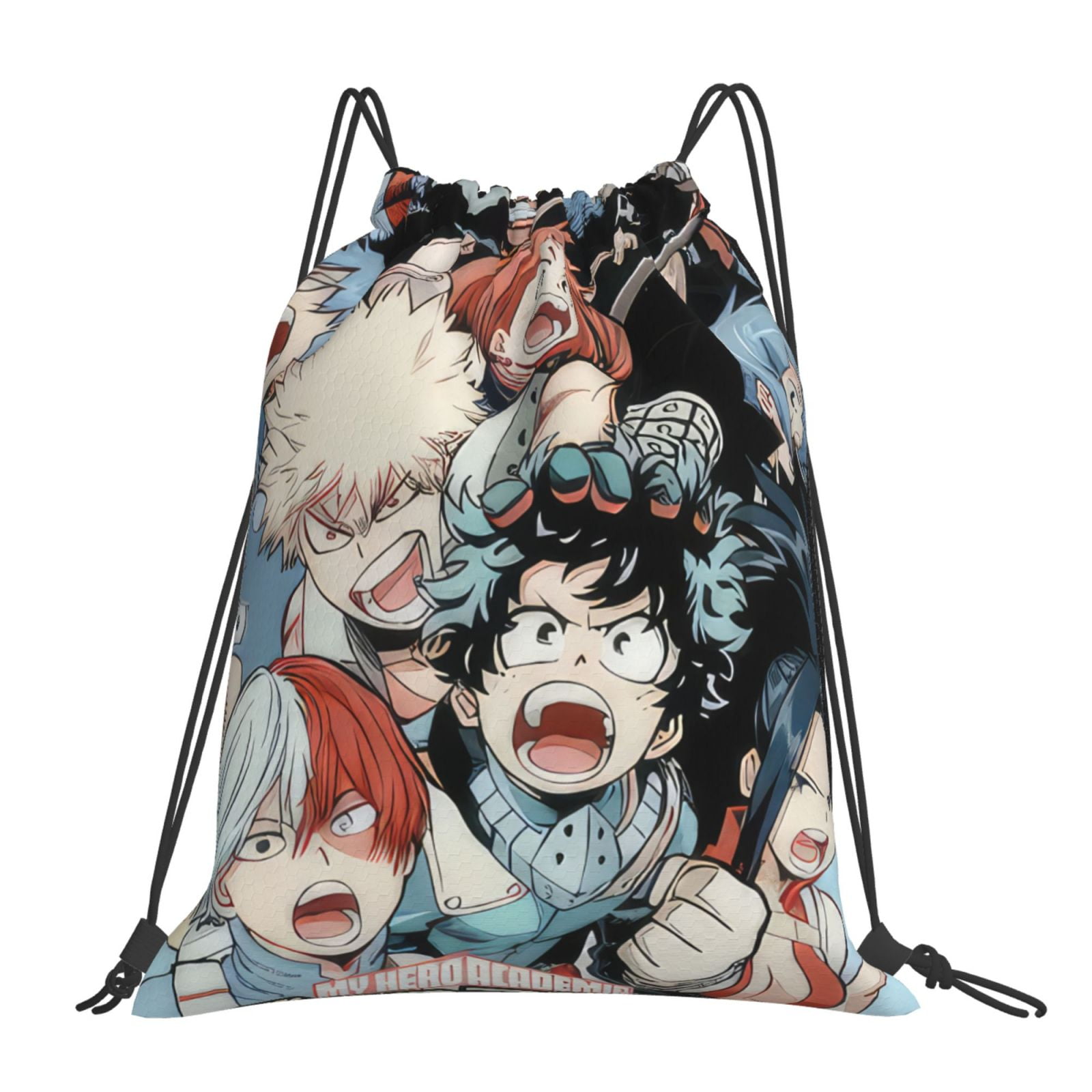 My Hero Academia Drawstring Backpack Anime Sackpack Gym Bag For Sport ...