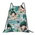 thumbnail image 1 of My Hero Academia Drawstring Backpack Anime Sackpack Gym Bag For Sport Yoga Travel Hiking Shopping Lightweight Gym Bag 16*14 Inch, 1 of 9