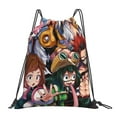 thumbnail image 1 of My Hero Academia Drawstring Backpack Anime Sackpack Gym Bag For Sport Yoga Travel Hiking Shopping Lightweight Gym Bag 16*14 Inch, 1 of 9