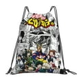 thumbnail image 1 of My Hero Academia Drawstring Backpack Anime Sackpack Gym Bag For Sport Yoga Travel Hiking Shopping Lightweight Gym Bag 16*14 Inch, 1 of 9