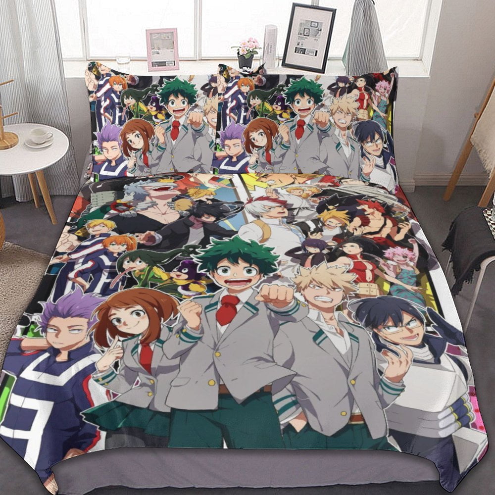 My Hero Academia Duvet Cover Set 3Piece Bedding Set Soft Warm And
