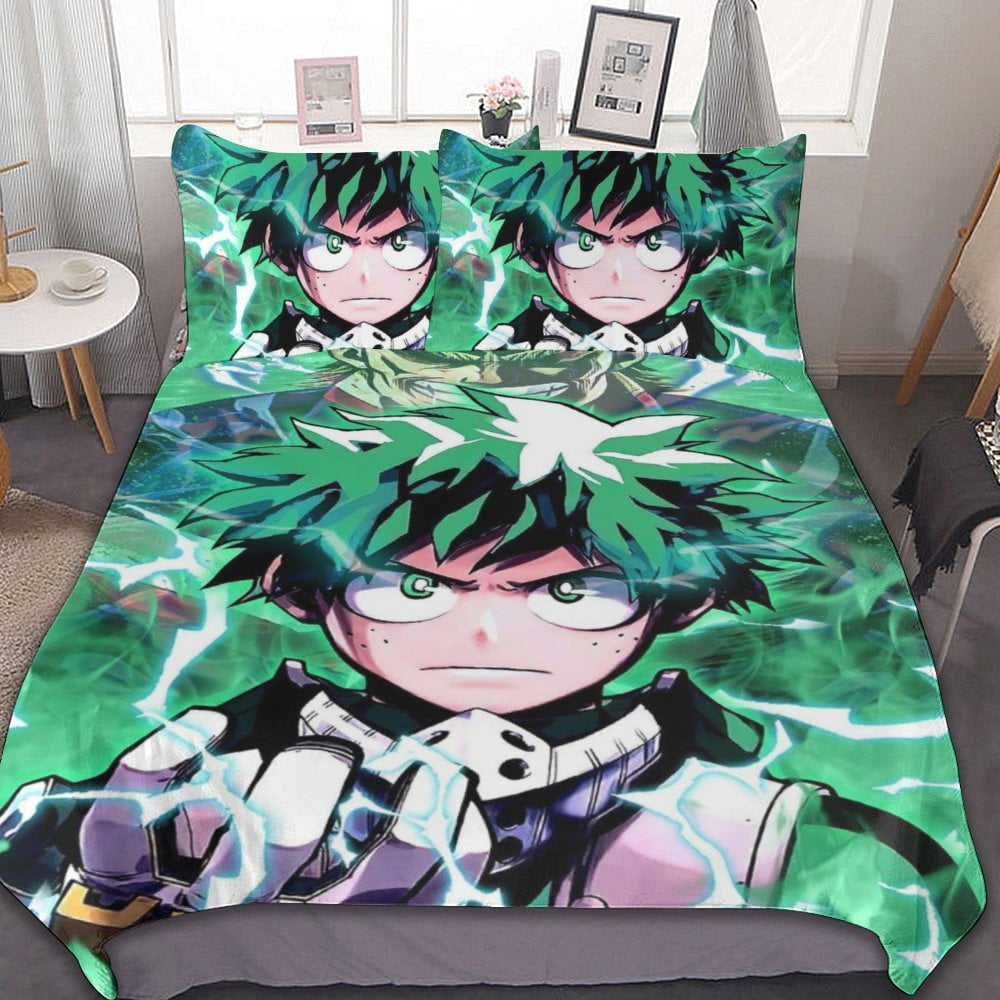 My Hero Academia Duvet Cover Set 3Piece Bedding Set Soft Warm And Comfortable Soft Bed Set with