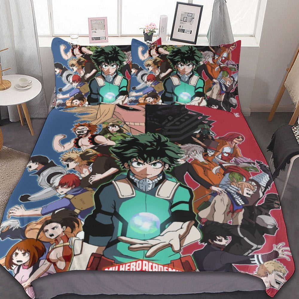 My Hero Academia Duvet Cover Set 3-Piece Bedding Set Soft Warm And ...