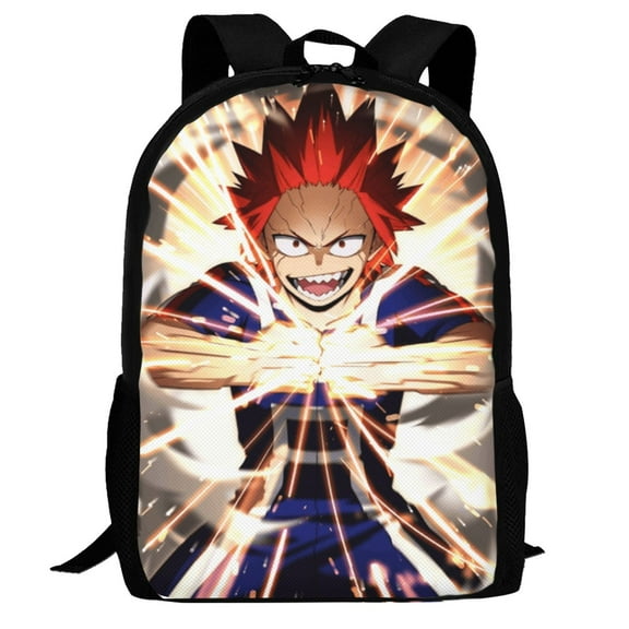 My Hero Academia Eijiro Kirishima Backpack,Multi-Function Travel Backpack Laptop Backpack Lightweight Casual Daypack Bookbag 16.5 In
