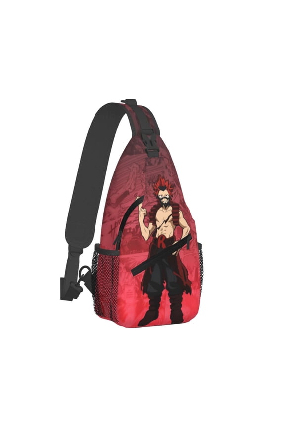 My Hero Academia Eijiro Kirishima Sling Bag Crossbody Sling Backpack Chest Bag Daypack Purses Shoulder Bag For Women Men Travel Hiking