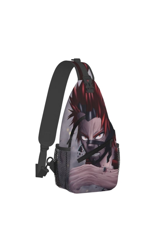 My Hero Academia Eijiro Kirishima Sling Bag Crossbody Sling Backpack Chest Bag Daypack Purses Shoulder Bag For Women Men Travel Hiking