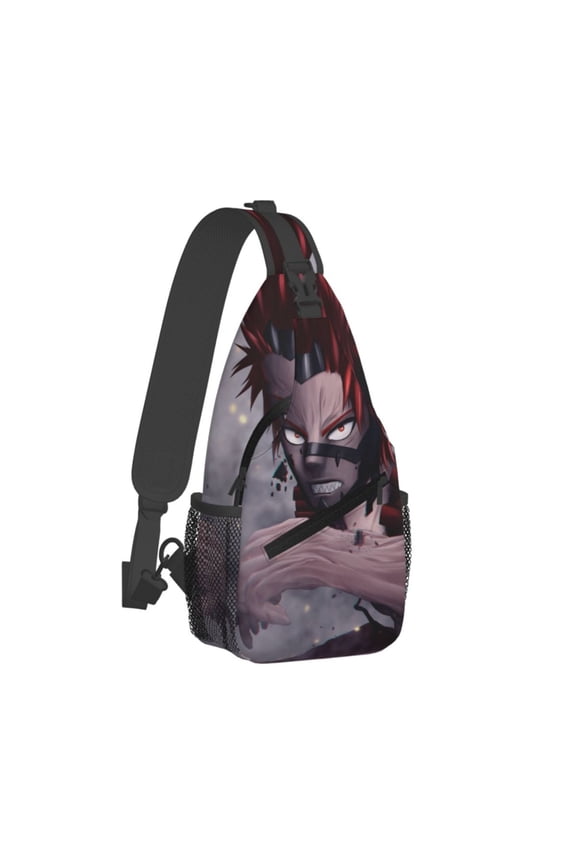 My Hero Academia Eijiro Kirishima Sling Bag Crossbody Sling Backpack Chest Bag Daypack Purses Shoulder Bag For Women Men Travel Hiking