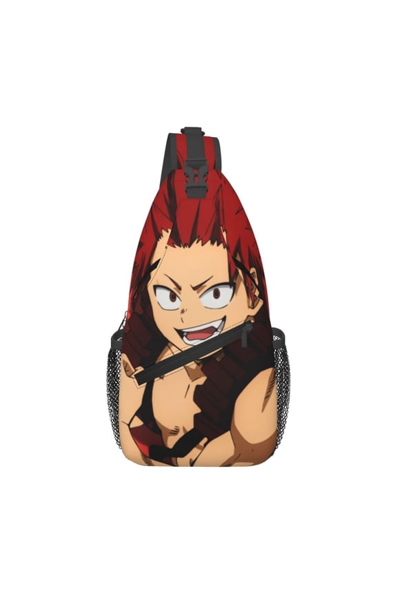 My Hero Academia Eijiro Kirishima Sling Bag Crossbody Sling Backpack Chest Bag Daypack Purses Shoulder Bag For Women Men Travel Hiking