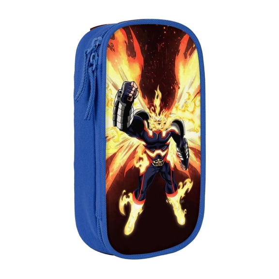 My Hero Academia Endeavor Pencil Case, Multipurpose Pencase ,Large Capacity Durable Pencil Pouch Storage Pen Bag Organizer Stationery