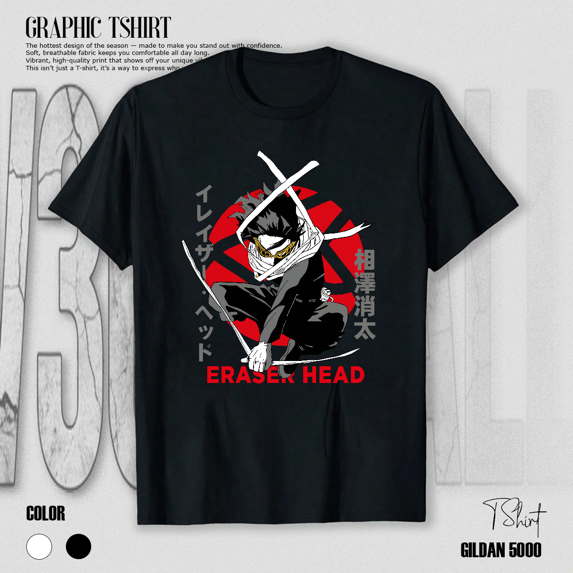 My Hero Academia Eraser Head Shota Aizawa Anime Teacher Art Unisex T-Shirt V80027, up to size 5XL