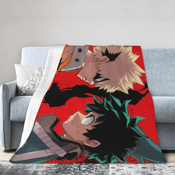 My Hero Academia Flannel Blanket Ultra Soft Throw Blanket 50 x 40 inches Picnic Blankets Beach Blanket Travel Blanket