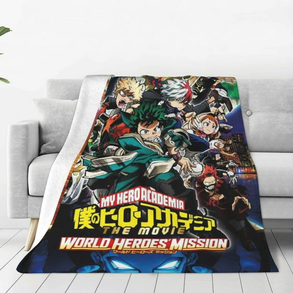 My Hero Academia Fleece Blanket Super Soft Cozy Throw Blanket Fuzzy Comfy Flannel Blanket Warm Plush Blankets And Throws For Couch, Sofa, Bed 60"X50"