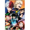thumbnail image 1 of My Hero Academia - Framed Manga / Anime TV Show Poster (Character Montage) (Size: 25" X 37") (Shiny White Aluminum Frame), 1 of 6
