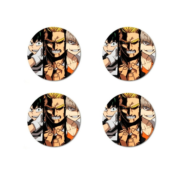 My Hero Academia Fridge Magnets 4pcs Ball Fridge Magnets Cute Matte Decorative Whiteboard Magnets for Home Kitchen Storage Cabinet Office Calendar Whiteboard Map Fun Decoration