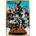 thumbnail image 1 of My Hero Academia - Group Collage Wall Poster, 14.725" x 22.375", Framed, 1 of 6