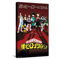 My Hero Academia - Group Pose Canvas Wall Poster, 14.725" x 22.375"