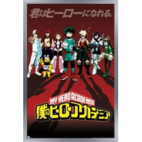 My Hero Academia - Group Pose Wall Poster, 22.375" x 34", Framed