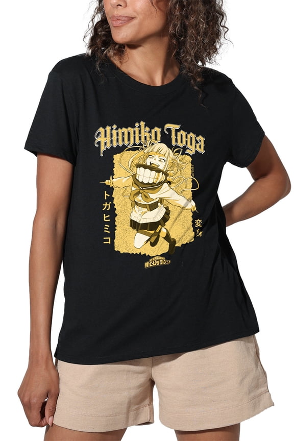 Hard Rock Himiko Toga Women's Loose T-Shirt, Black, Small