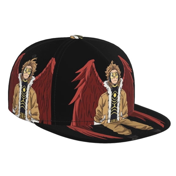 My Hero Academia Hawks Baseball Cap For Men, Women & Kids, Classic Flat Brim Hat Hip Hop Trucker Hat Adjustable Snapback Hat
