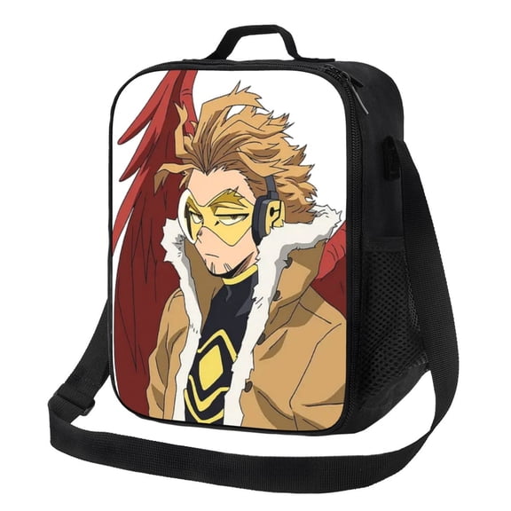 My Hero Academia Hawks Lunch Bag Lunch Box Lightweight Durable Lunch Tote Bag Portable Reusable Lunch Box Tote For Work Sport Picnic Camping