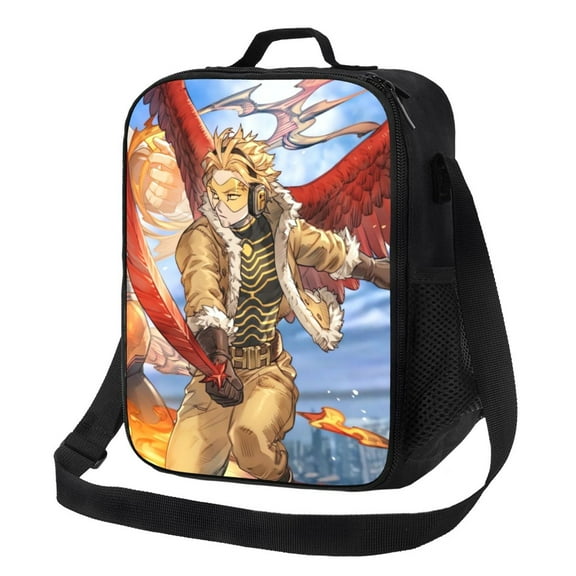 My Hero Academia Hawks Lunch Bag Lunch Box Lightweight Durable Lunch Tote Bag Portable Reusable Lunch Box Tote For Work Sport Picnic Camping