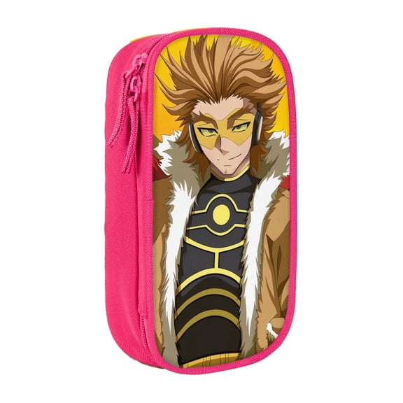 My Hero Academia Hawks Pencil Case, Multipurpose Pencase ,Large Capacity Durable Pencil Pouch Storage Pen Bag Organizer Stationery