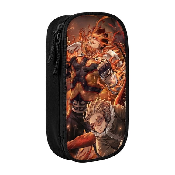 My Hero Academia Hawks Pencil Case, Multipurpose Pencase ,Large Capacity Durable Pencil Pouch Storage Pen Bag Organizer Stationery